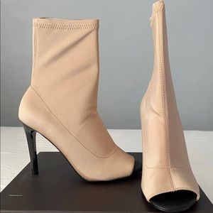 High heeled ankle boots